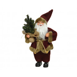 Papá Noel 30 cm árbol, poliéster