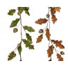 Guirnalda hojas terciopelo 130 cm, poliéster