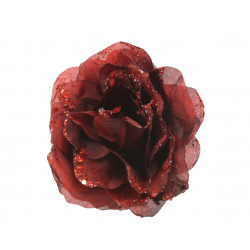 Rosa granate 14 cm, poliéster