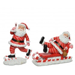 Papá Noel en trineo / patines