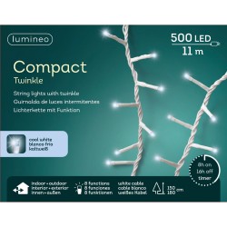 Luces compact 500 LED - 11 m. Luz blanca fría