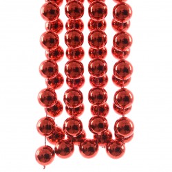 Guirnalda perlas rojas