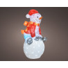 Muñeco de nieve LED exterior