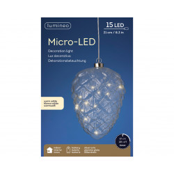 Micro LED piña uso interior a pilas