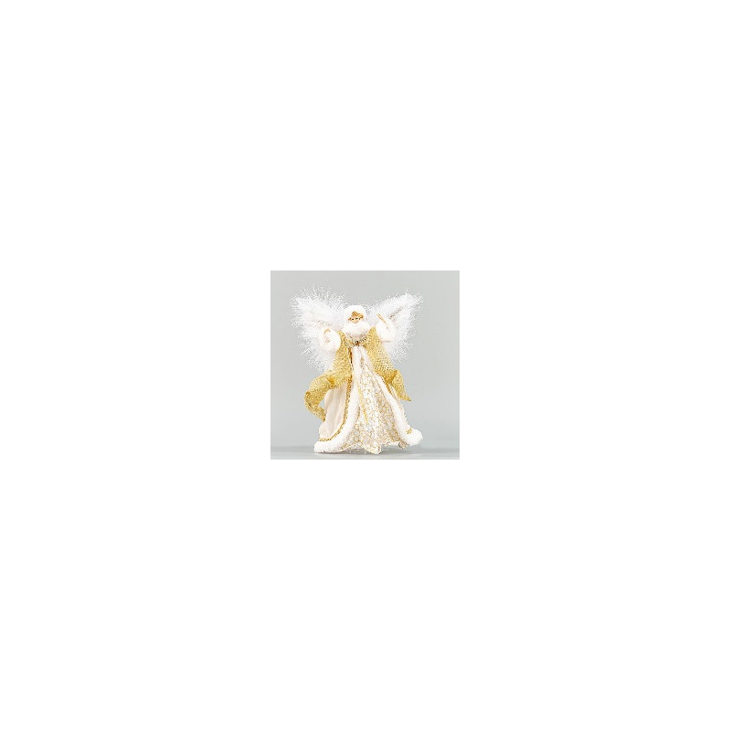 ÁNGEL BLANCO CON ORO 28cm