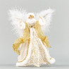 ÁNGEL BLANCO CON ORO 28cm