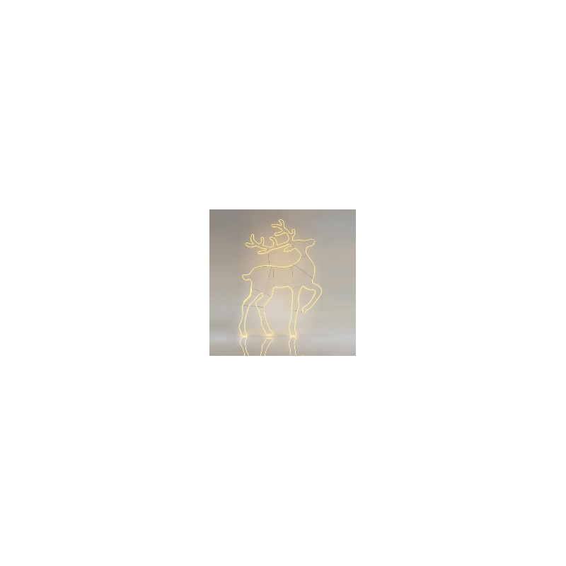 RENO LED DE NEÓN BLANCO CÁLIDO 140x93cm IP44