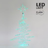 ÁRBOL LED VERDE CON FLASH BLANCO 120x70cm IP44