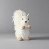 ARDILLA DE TERCIOPELO BLANCO 24x9x19cm