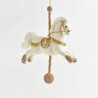 CABALLO CAROUZEL CHAMPÁN 35x9x45cm