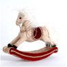 Caballo mecedor de color natural de 30cm