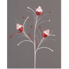 Ramaje rojo y blanco 82cm