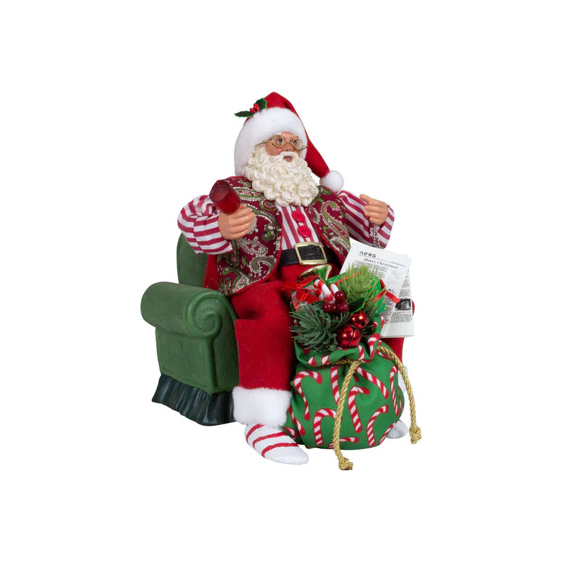Papa Noel sentado 28cm