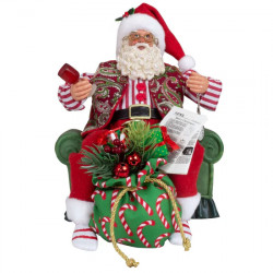 Papa Noel sentado 28cm