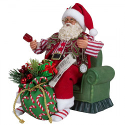 Papa Noel sentado 28cm