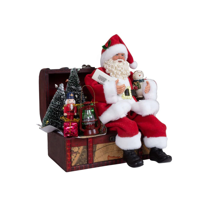 Papa Noel sentado 28cm