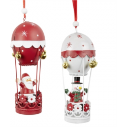 Papa noel en globo 14cm