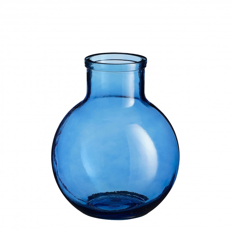 Botella azul cristal