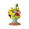 Jardinera cabeza de poliresina frutas