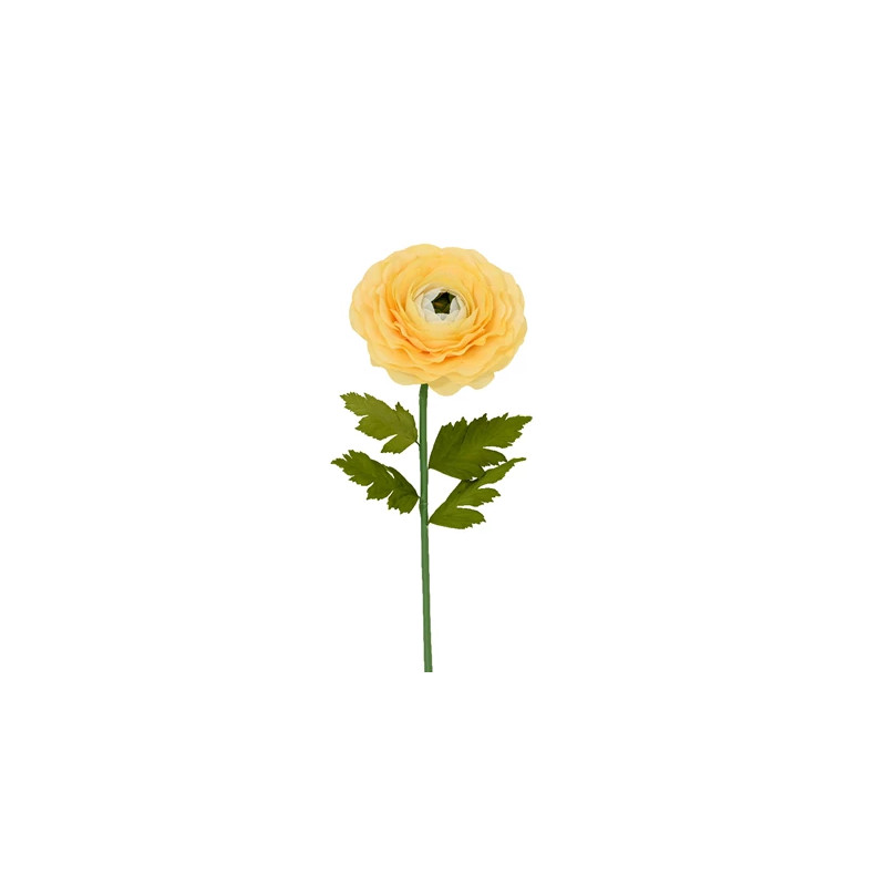 Ranunculus ranunculus en tallo de poliéster de 180 cm verde w tallo de la hoja