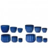 Jardinera terracota esmalte redondo