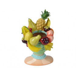 Jardinera figura de poliresina fruta