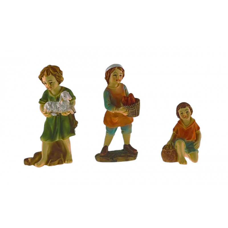 NIÑOS SURT. RESINA 11CMS.