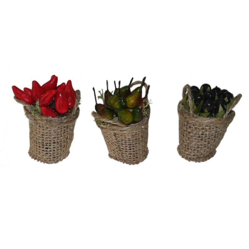 CESTO C/FRUTAS 3,5CMS.