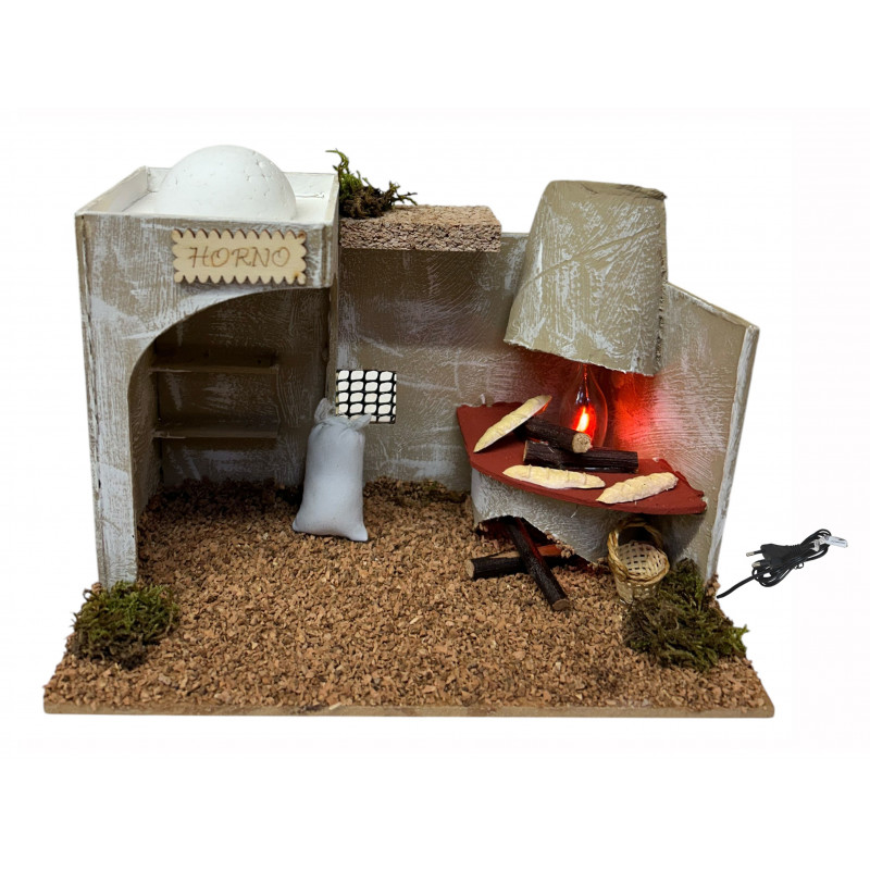 HORNO CORCHO C/LUZ FUEGO