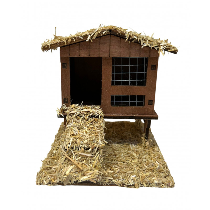 GALLINERO MADERA TEJADO 2 AGUAS