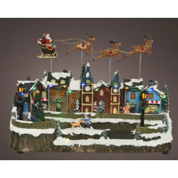 Escena con papa noel