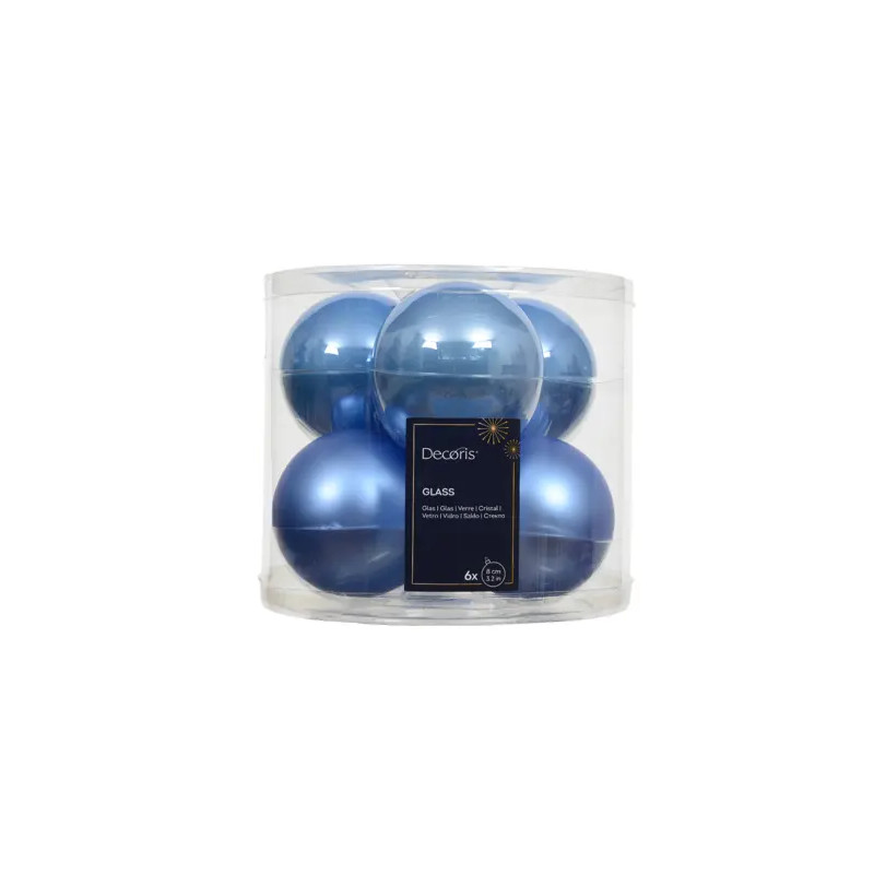 Set de 6 bolas 8cm