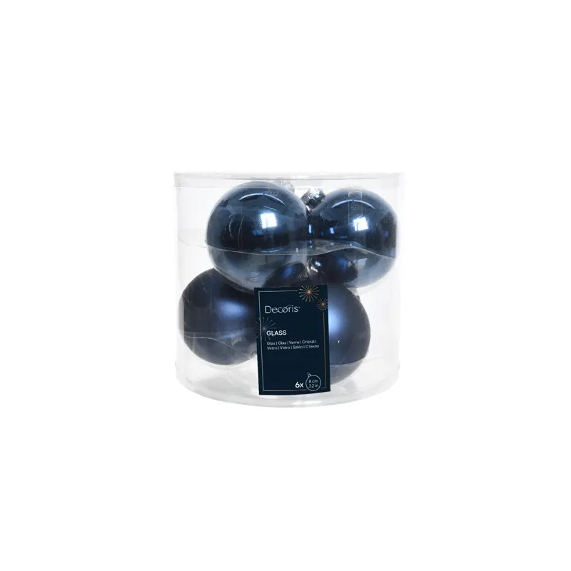 Set de 6 bolas 8cm