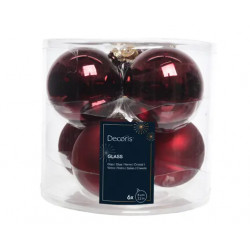 Set  de 6 bolas 8cm