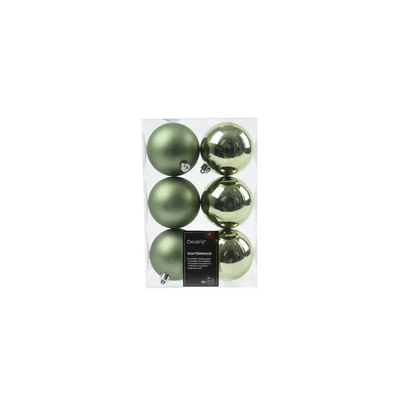 Set de 6 bolas 8cm