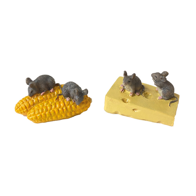 Ratones con queso, maíz