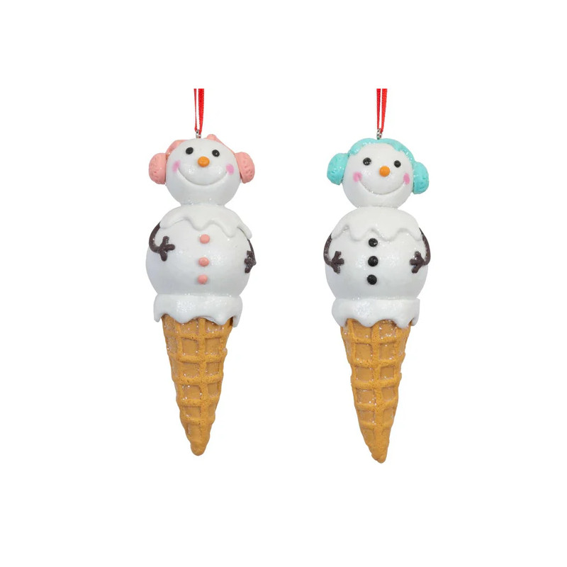 Helado muñeco de nieve 12cm