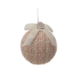 Bola rosa tela D8cm