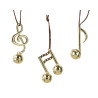 Nota musical dorada