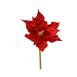 Flor Poinsettia roja 40cm