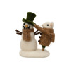 Raton lana c/ muñeco de nieve 14 cm