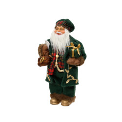 Papa Noel verde 30 cm