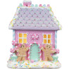 LED Galleta casita poliresina 22cm