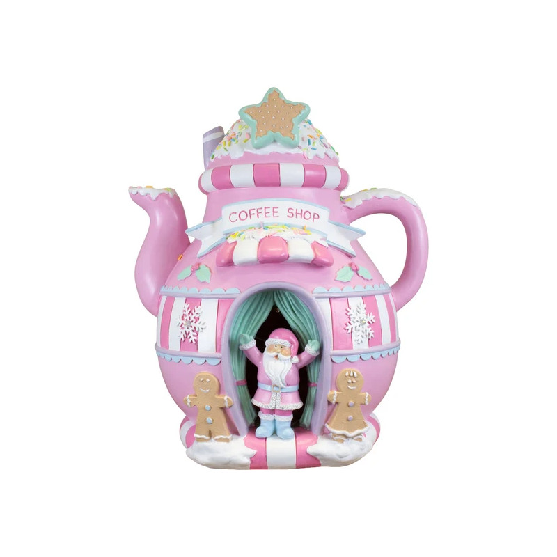 LED Galleta casita poliresina 32cm