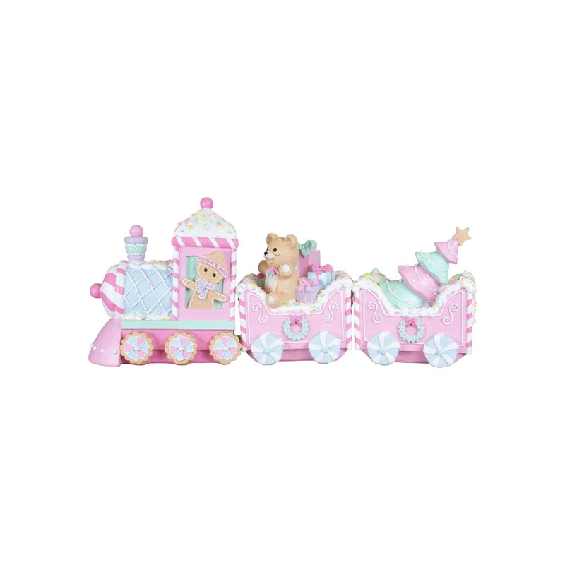 Galleta tren poliresina 62cm