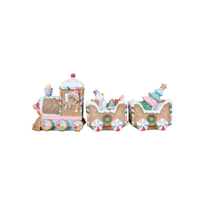 Galleta tren poliresina 45cm