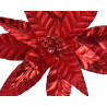 Flor Poinsetia roja 30 cm