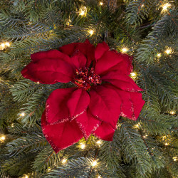 Flor Poinsetia 24 cm