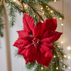 Flor Poinsetia 24 cm