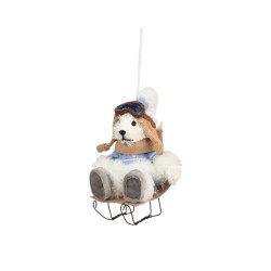 Oso con trineo 16cm